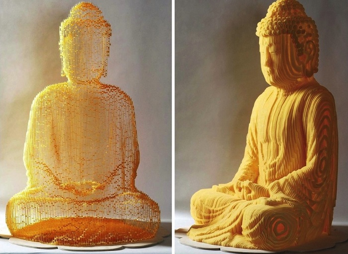 «Исчезающая» статуя Будды.
