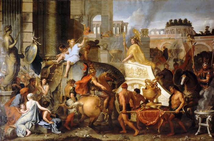 Триумфальный въезд Александра в Вавилон. Шарль Лебрен. | Фото: diletant.media.