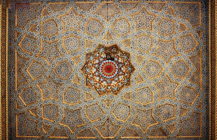 Потолок узбекской мечети.