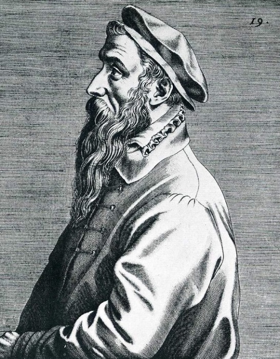 Портрет Брейгеля. Доминик Лампсоний, 1572 год. | Фото: bersoantik.com.