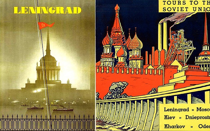 Рекламные брошюры для туристических поездок в СССР.