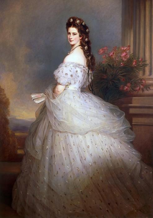 Портрет Елизаветы Баварской, королевы Австрии. 1864 год.