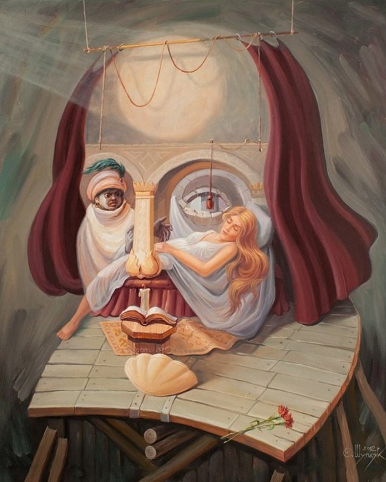 Образ Уильяма Шекспира. Оптическая иллюзия.