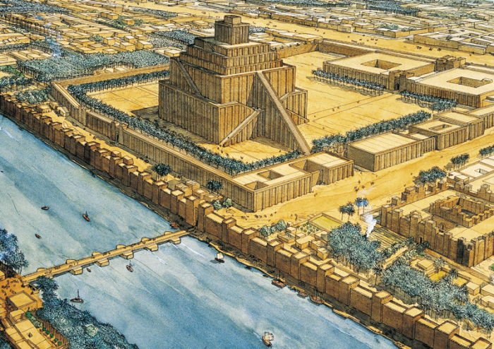 Зиккурат - многоступенчатое сооружение в центре Вавилона. | Фото: megaconstrucciones.net.
