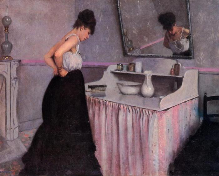 Женщина за туалетным столиком. Г. Кайботт, 1873 год. | Фото: menstois.ru.