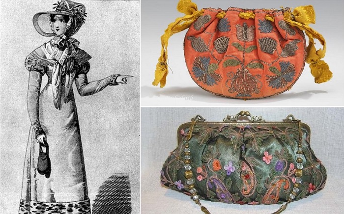 Дамские сумочки появились менее трех веков назад.