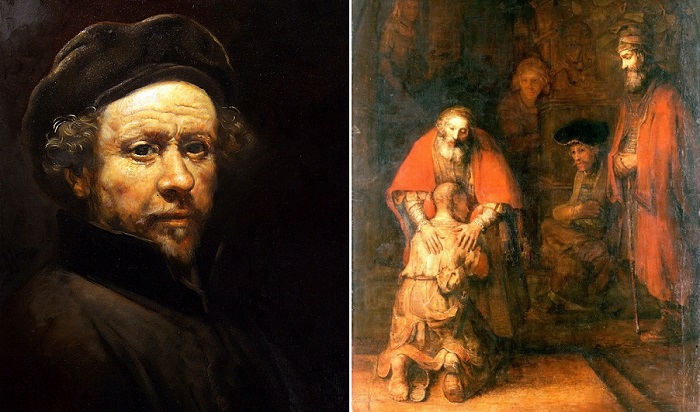 Голландский художник Рембрандт ван Рейн и его полотно «Возвращение блудного сына».