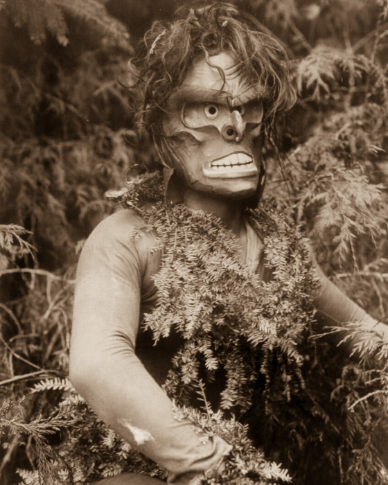 Снимок индейца, выполненный Эдвардом Кертисом в начале 20 века.