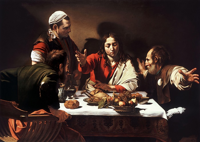 Ужин в Эммаусе. Караваджо, 1601 год. | Фото: ic.pics.livejournal.com.