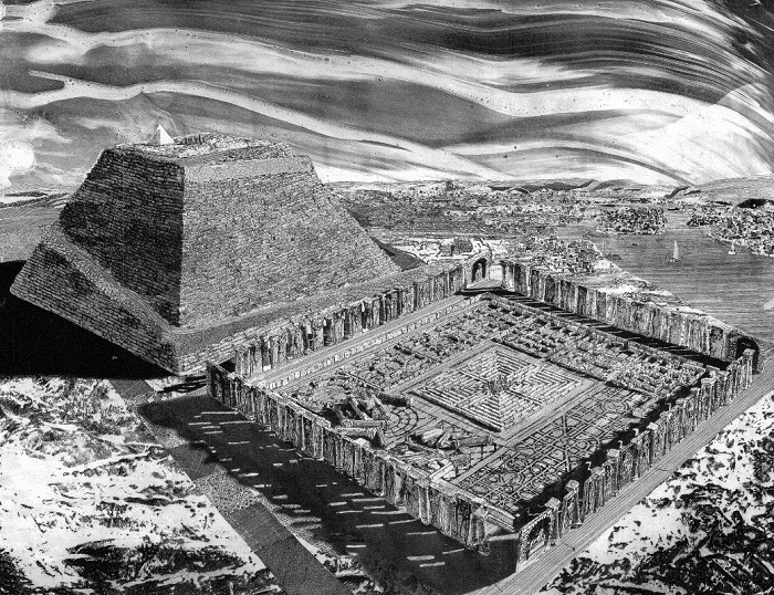 Египетский лабиринт, построенный в 2300 году до н. э. | Фото: news.hitsad.ru.