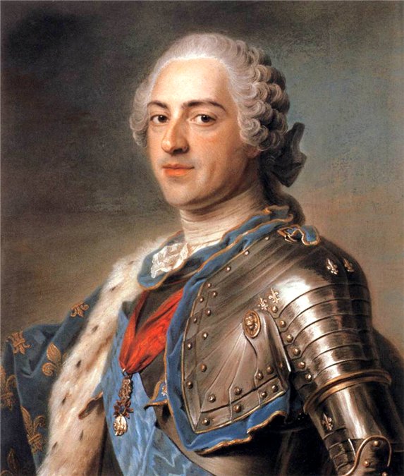 Король Франции Людовик XV. Морис Кантен де Латур, 1748 год. | Фото: liveinternet.ru.
