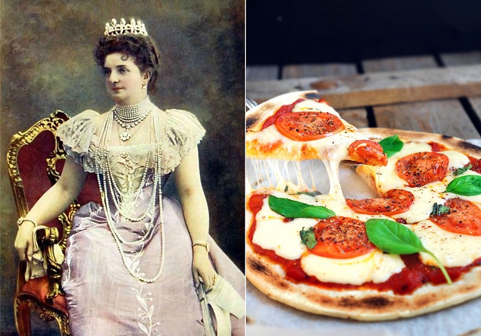 Королева Италии Маргарита Савойская и названная в ее честь пицца.