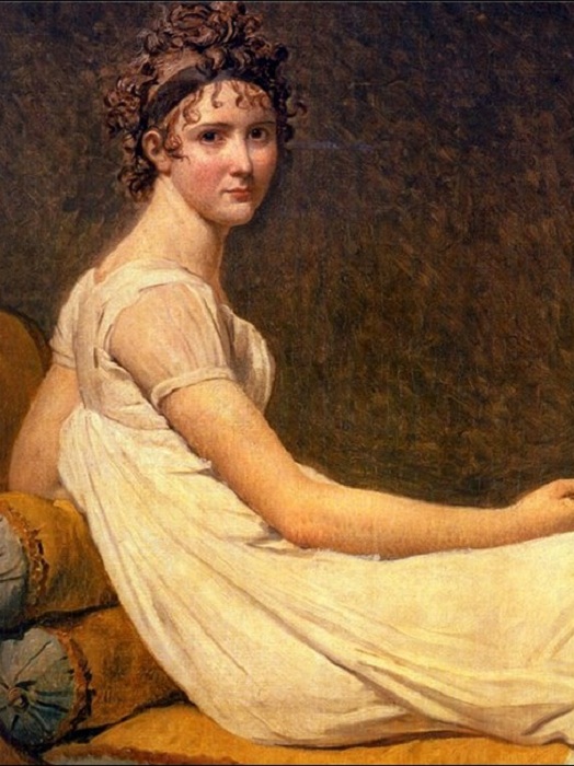 Портрет мадам Рекамье. Жак Луи Давид, 1800 год. | Фото: storyfiles.blogspot.com.