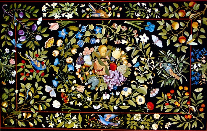 Флорентийская мозаика из камня. | Фото: liveinternet.ru.