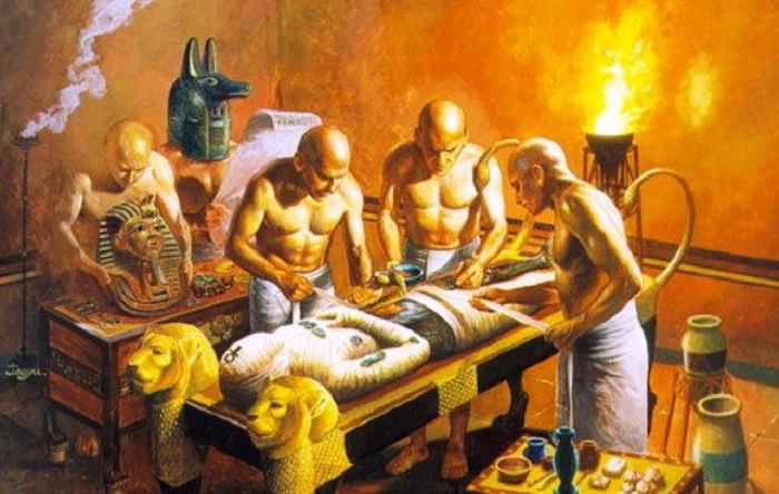 Ритуал мумификации в Древнем Египте. | Фото: allclip.net.