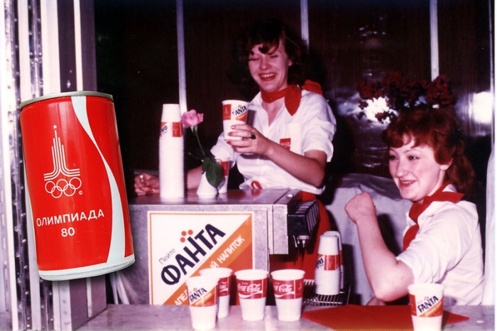 Фанта стала неофициальным напитком Олимпиады'80. | Фото: fishki.ru.