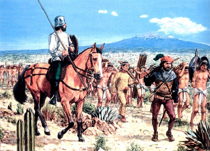 Испанцы захватывали индейцев в рабство. | Фото: ciwar.ru.