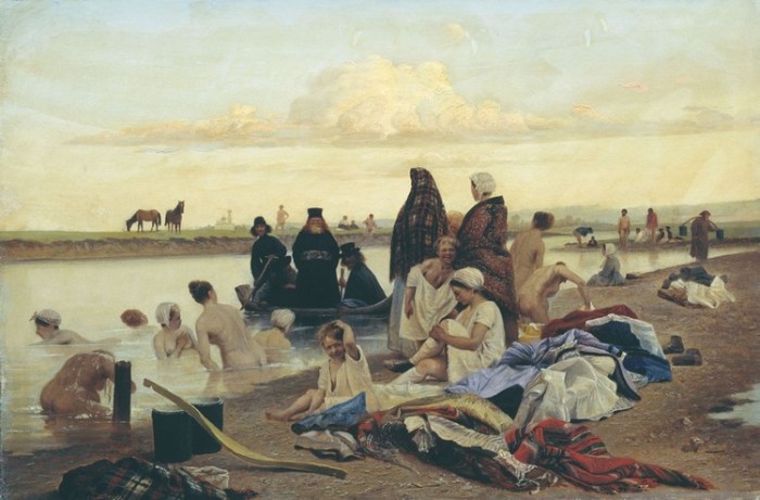 Монахи (Не туда заехали). Л. Г. Соловьев, 1870-е гг. | Фото: img.anews.com.