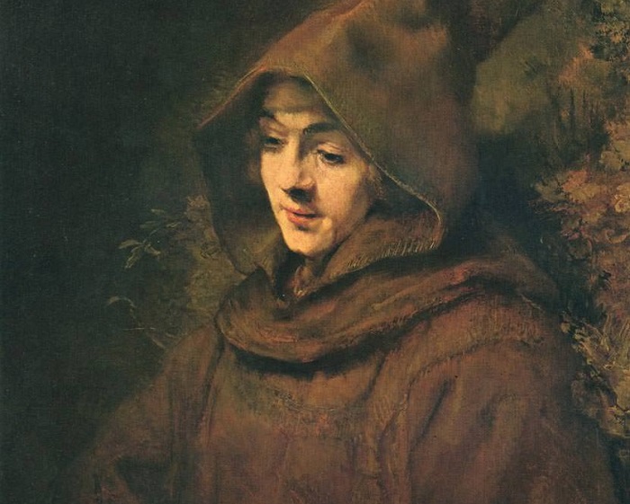 Титус в образе монаха. Рембрандт, 1660 год. | Фото: istanbulsanatevi.com.