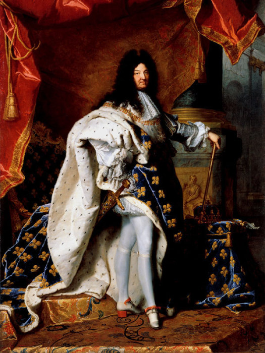Портрет Людовика XIV. Г. Риго, 1701 г. | Фото: dpholding.ru.