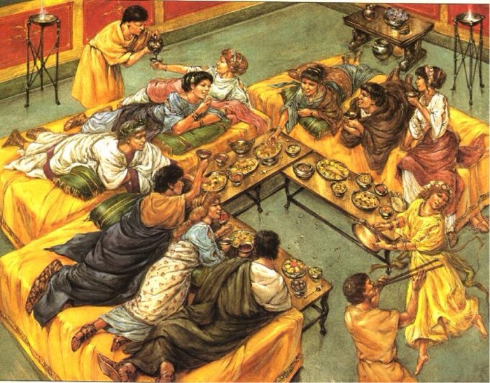 Сатурналии - праздник, в котором рабы менялись местами с господами. | Фото: messagetoeagle.com.