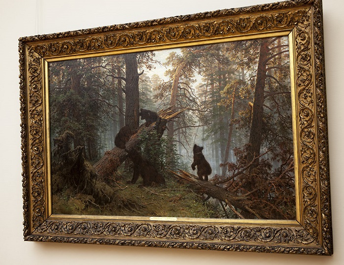 Утро в сосновом лесу. И. Шишкин, 1889 год. | Фото: ic.pics.livejournal.com.