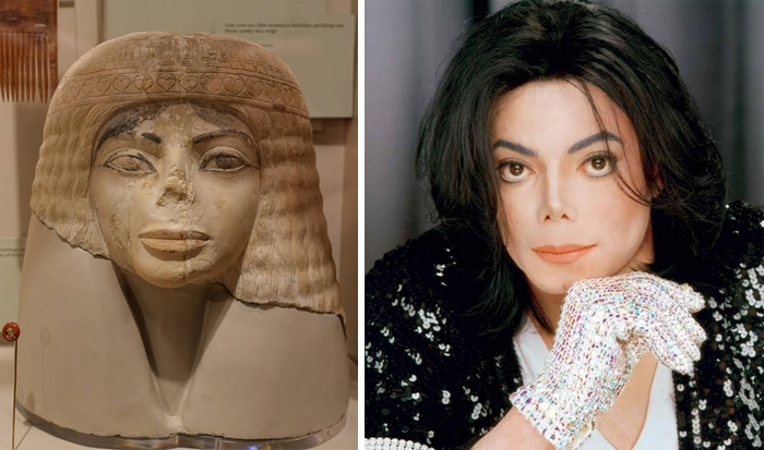 Поразительное сходство 3000- летней мумии и Майкла Джексона.