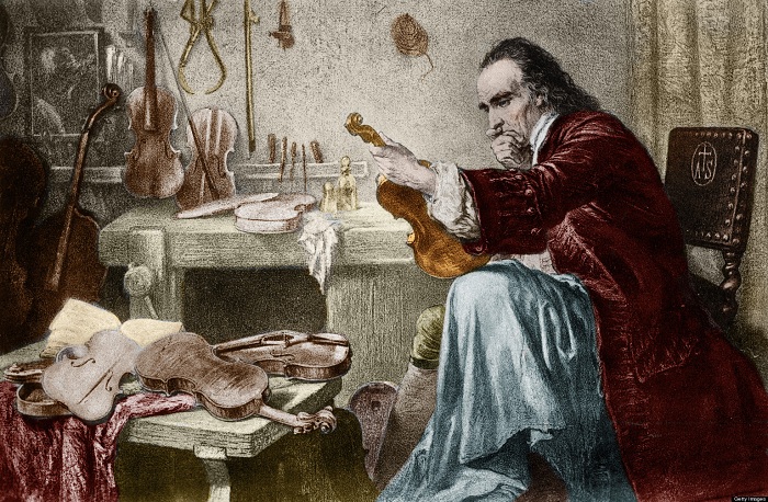 Страдивари пробует инструмент, XIX век. | Фото: diletant.media.