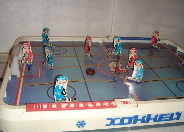 Советские игрушки. Настольный хоккей.