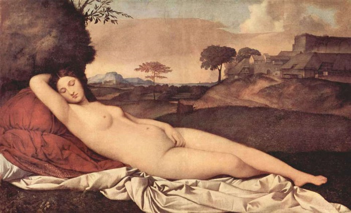 Венера спящая. Джорджоне, 1510 году. | Фото: arts-dnevnik.ru.