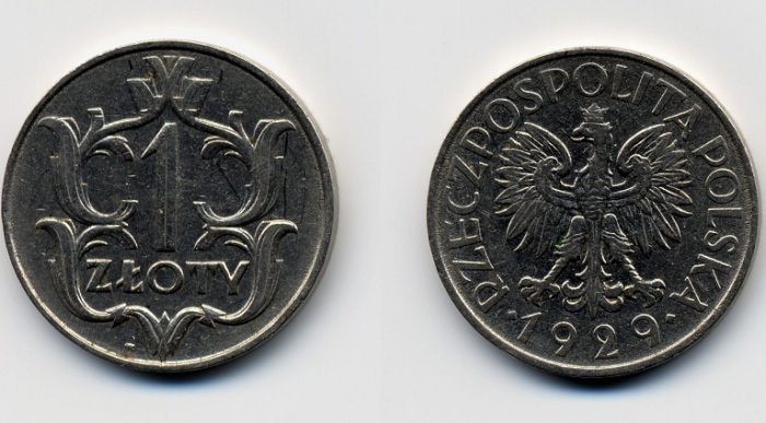 Монета 1929 года в 1 злотый. | Фото: ksjuwa.ucoz.ru.