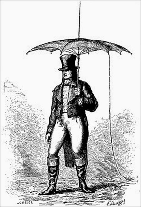 Зонт с громоотводом, XIX века. | Фото: storyfiles.blogspot.com.