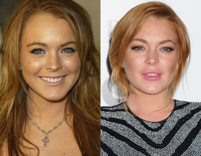 Актриса Lindsay Lohan, известная своим скандальным образом жизни.