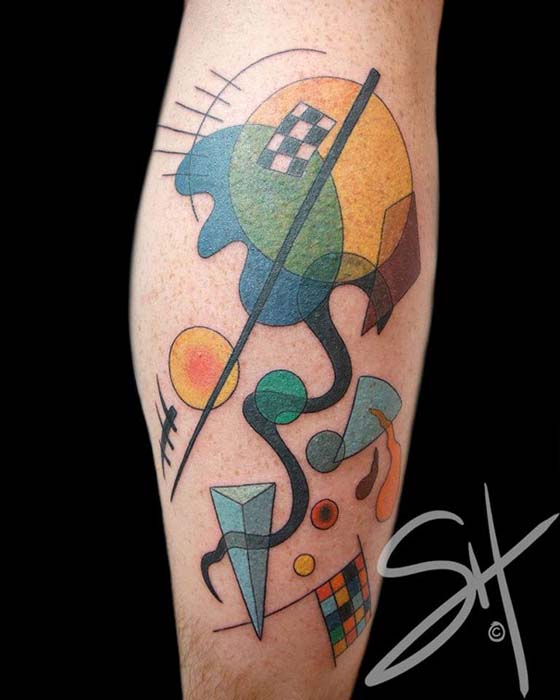 Цветная татуировка от Steph Hanlonde.