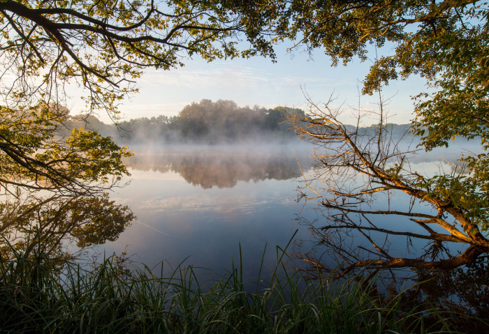 Утро на озере, Германия. 1 октября 2015г.