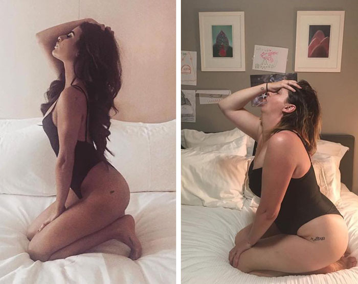Когда ты такая сексуальная, что спишь в купальнике, потому что знаешь, что когда ты проснешься, ты позвонишь своему ассистенту, чтобы тот пришел и сделал твое фото прямо в постели. Instagram celestebarber.