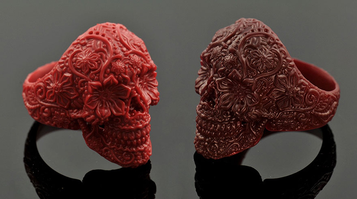 Перстни, напечатанные на 3D-принтере.