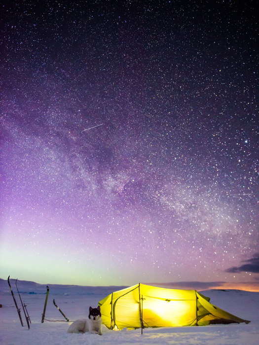 Ночевка в палатке.