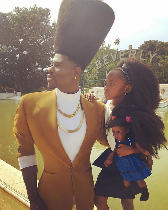 Фото отца с дочерью. Instagram Benny Harlem.