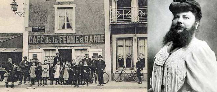 Вместе с мужем Клементин переименовала свое кафе в «Кафе бородатой женщины».