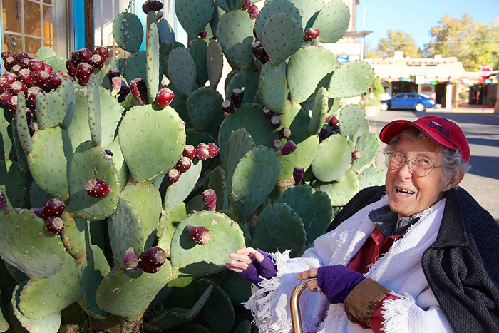 На своем пути 90-летняя женщина встречает самые необычные экземпляры флоры и фауны.