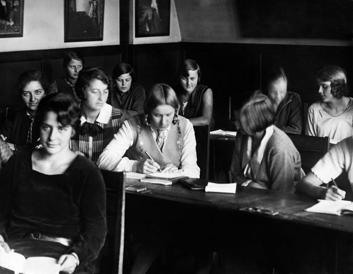 Хелена Майер в немецкой школе, 1928 год.