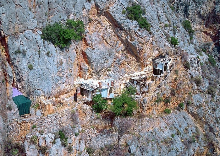 Скит Карули на горе Афон в Греции.