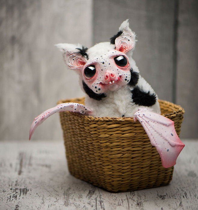 Пятнистая летучая мышка. Автор: Katyushka Dolls.