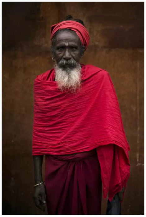 Портреты индийских паломников. Автор фото: Mattia Passarini.