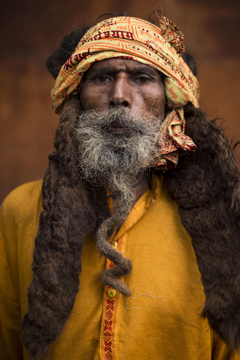 Портреты паломников на фестивале в Индии. Автор фото: Mattia Passarini.
