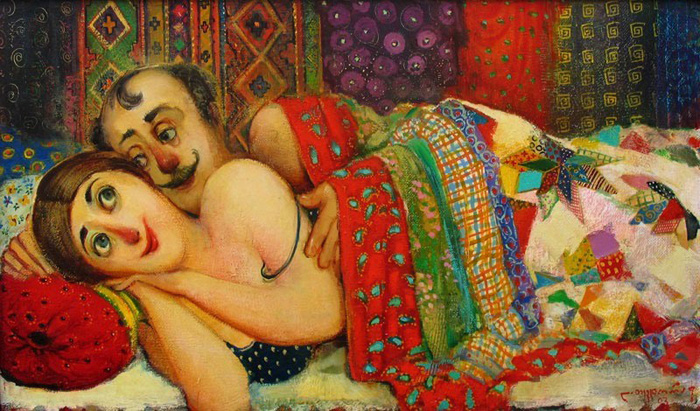 Картины грузинского художника Ладо Тевдорадзе.