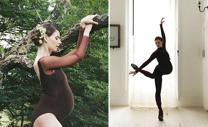 Балерина продолжает работать и танцевать, даже будучи на последнем месяце беременности.
