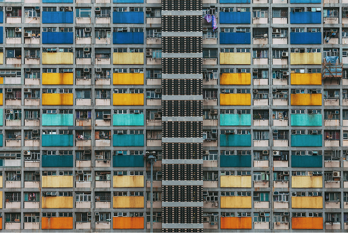 Уникальный паттерн жилых кварталов Гонконга.