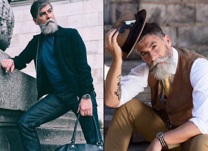 Филипп Дюма, 60-летний пенсионер, ставший моделью.